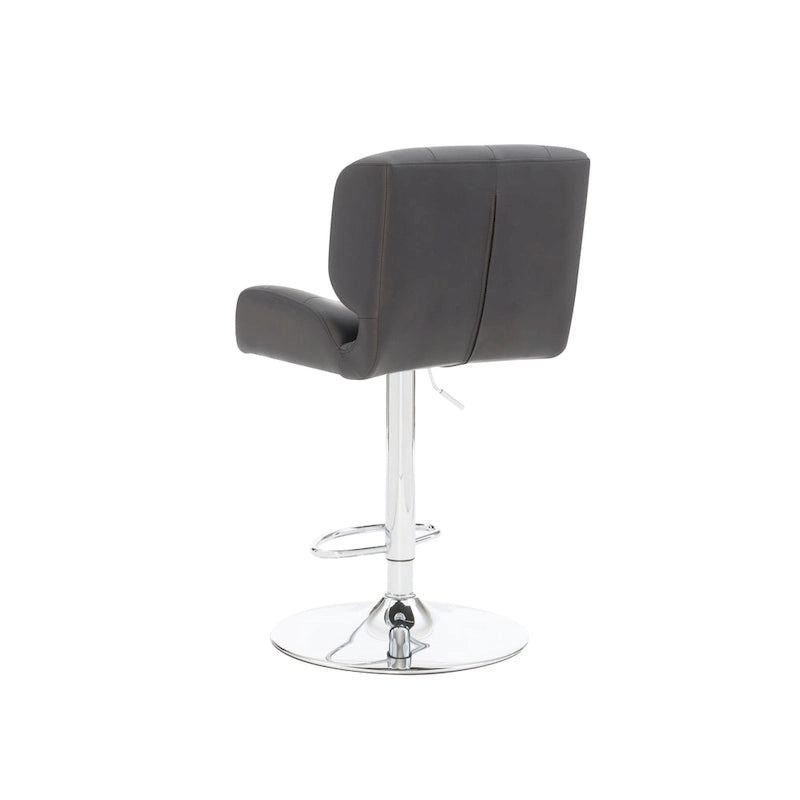 Reilly Adjustable Faux Leather Barstool