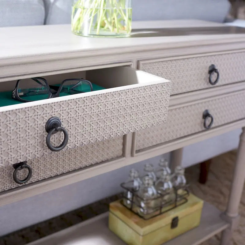 SAFAVIEH Artelia 4-Drawer Console Table - 42 W x 13 L x 29.5 H - 42Wx13Dx30H