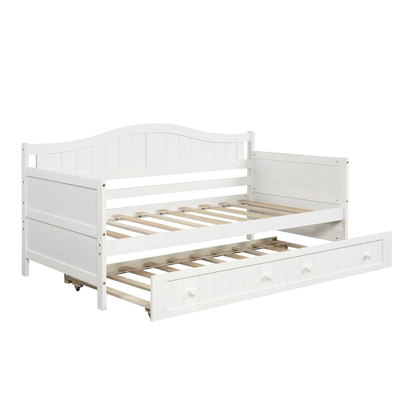 High-Quality Pine Twin Daybed with Trundle, Sofa Bed
