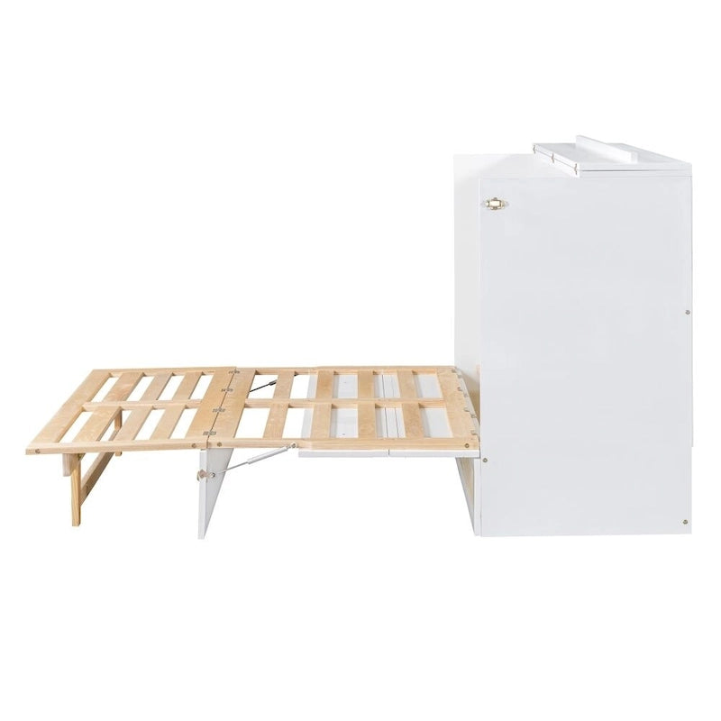 Full Size Murphy Bed with Large Drawers